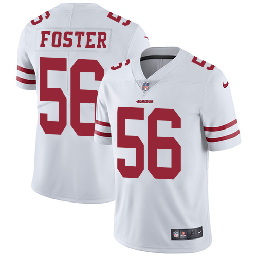 Nike 49ers #56 Reuben Foster White Men's Stitched NFL Vapor Untouchable Limited Jersey